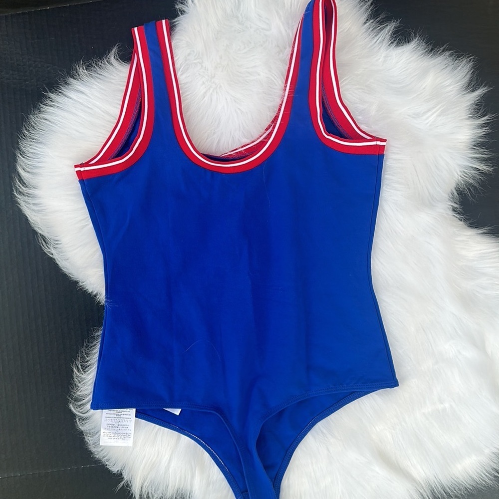 New GUESS Originals Varsity Bodysuit SZ M - Picture 7 of 7
